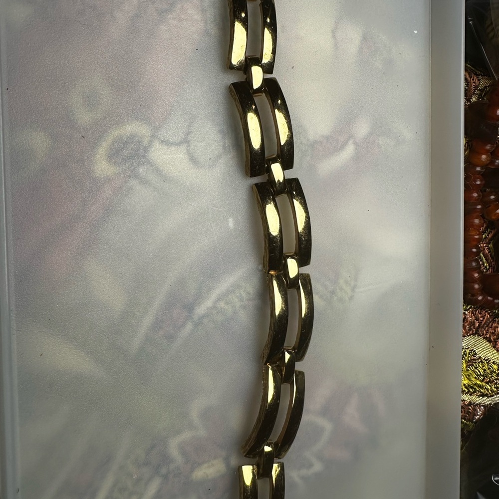 Vintage Vendome Gold Chain Link Bracelet size 6 3/4